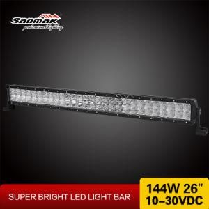 LED Manufacturers 10-30V DC 6000k High Power Offroad Light Bar 144W