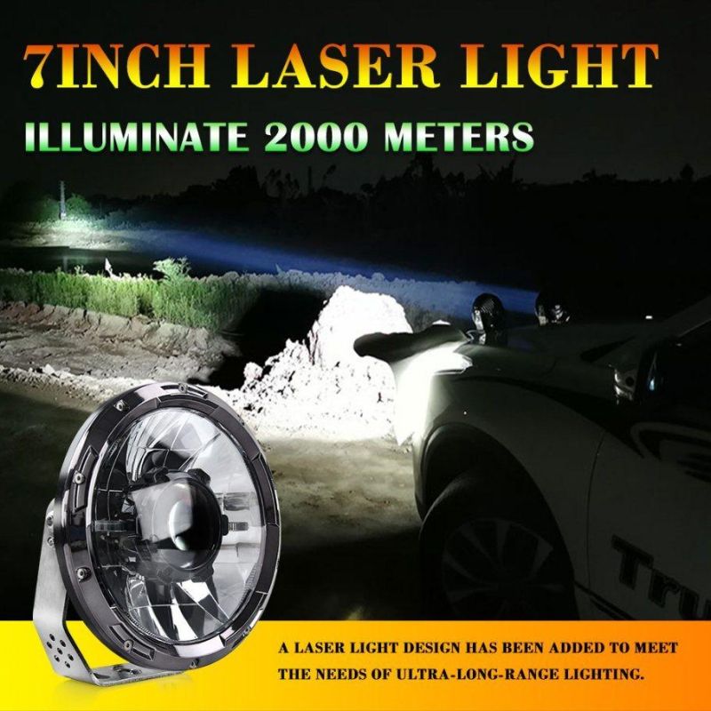 Newest Spot Beam Lamp 8.5" Inch Auto Car Lights Marine Boat 120W 9" 7" Inch Laser LED Driving Light for Truck