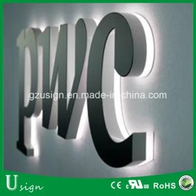 Custom Outdoor Business Building Sign 3D Backlit Metal Sign Letter