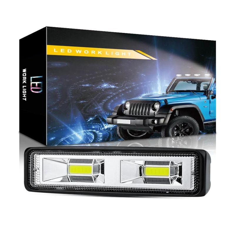 Dxz LED Work Light Bar 6 Inch COB 48W White Waterproof Fog Lamp for Driving Offroad Boat Car Tractor Truck 4X4 SUV