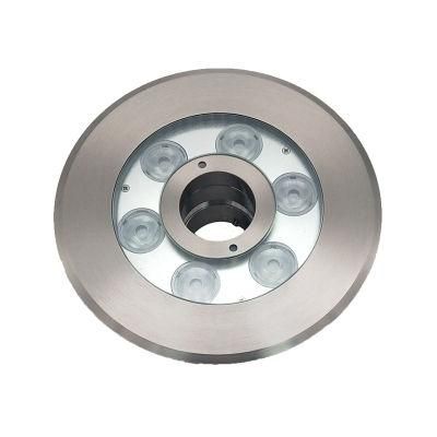 IP68 36W 316 Stainless Steel DMX RGB LED Underwater Fountain Light with Nozzle Ring