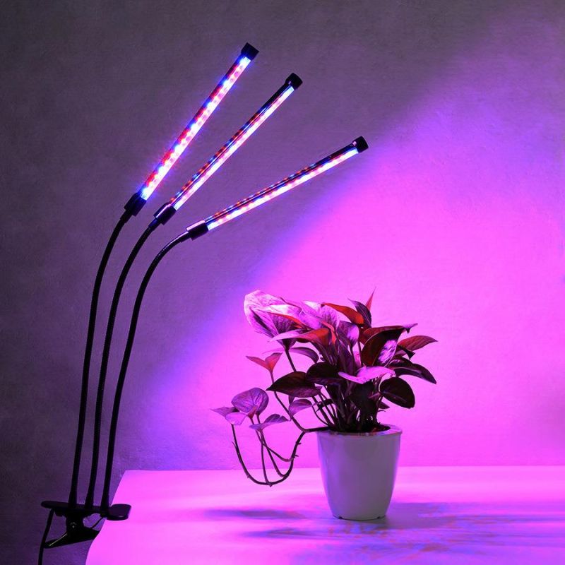 Indoor Garden Hydroponic Plant LED Grow Light, Horticulture Light with 3 Strip Heads, PSE