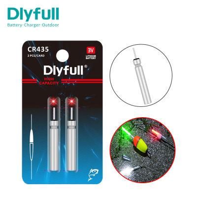 Dlyfull Cr435 3V Pin Type Waterproof Pin Battery for Fishing Float