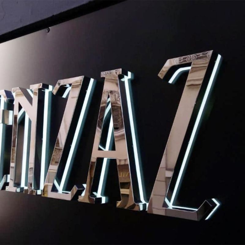 3D Letters Custom Logo Signs Metal LED Signs Alphabet Acrylic Letters LED Sign
