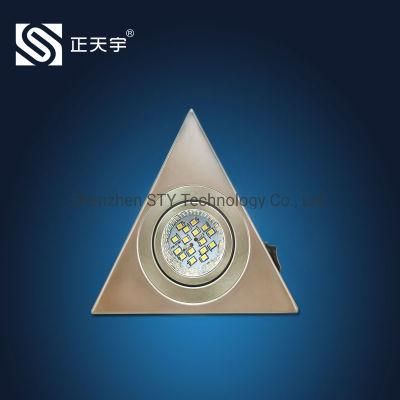 Hot Selling Triangle Surface Mounted LED Cabinet Spot Light for Counter/Wardrobe