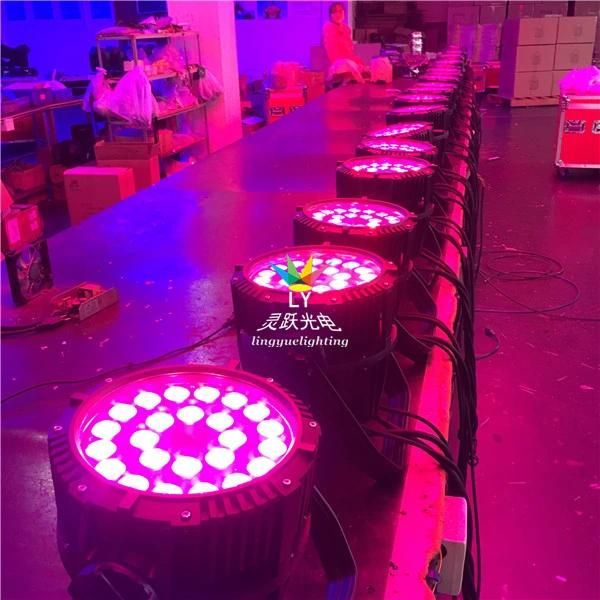 24X18W Rgbwauv 6in1 Outdoor Waterproof LED PAR Light