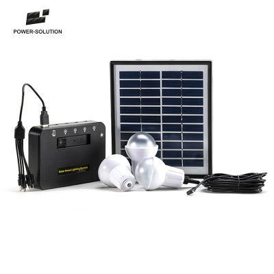 Portable Solar Powered Lighting Kit for No-Electricity Home Lighting