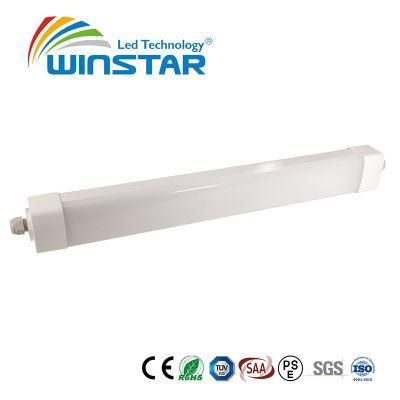 IP66 4FT 36W 150LMW LED Linear Light/LED Tri Proof Light/LED Batten Light 0-10V Dimmable