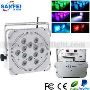 12X10W RGBW 4 In1 Wireless DMX Battery LED Wedding PAR Light