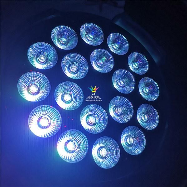 18X18W Stage DJ Disco Professional LED PAR Light Rgbwauv