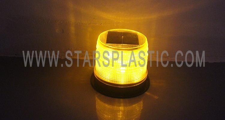 Solar LED Strobe Beacon Warning Light for Road Safety