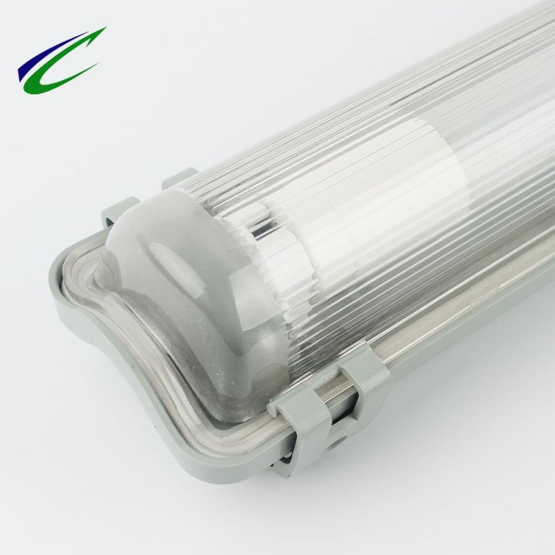 0.6m Single LED Tube Light Triproof Lighting T8 Fluorescent Tube Lamp Fixtures of Lighting Underground Parking