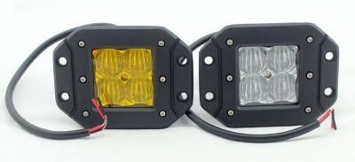 Auto Parts 16W Flush Mount LED Work Light for Offroad Jeep Car Pickup Tractor