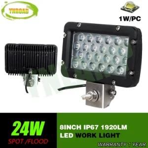 8inch 24W LED Work Light with CREE LEDs for Jeep