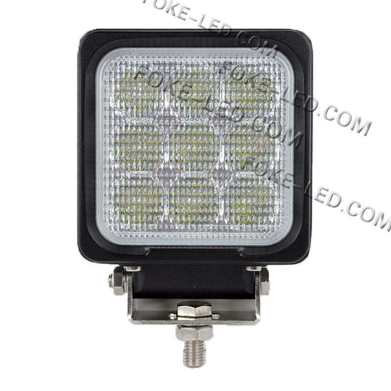 9-32V 4inch 27W Square Sprayer Boom Blue LED Spot Light