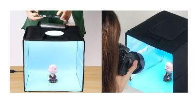 12inch/30cm Portable Photo Studio Box with 96 LED Lights &12 Colors Backdrops for Small Product Photography