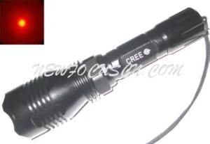 High Power Cree Red LED Flashlight 1*18650