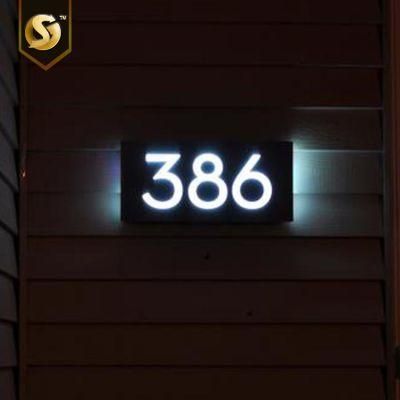 Hotel Room Number Sign Backlit Door Light Box