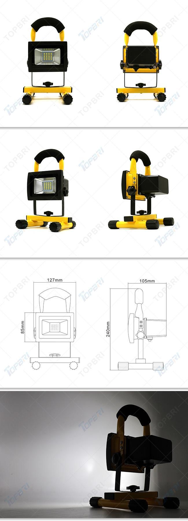 Portable 20watts Rechargeable LED Flood Work Light