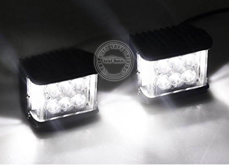 4 Inch 3 Sides Shooter LED Work Lights for Offroad 4X4 Auxiliares Auto Moto Alta Baja Faro LED