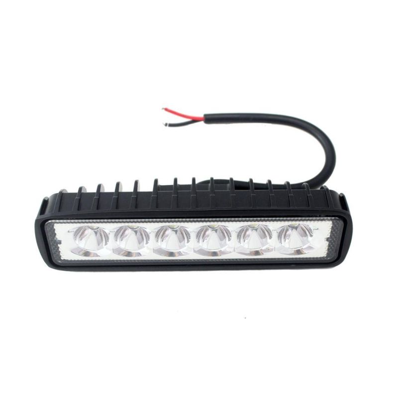 6 Inch 18W White Single Row LED Driving Light for Truck SUV off-Road