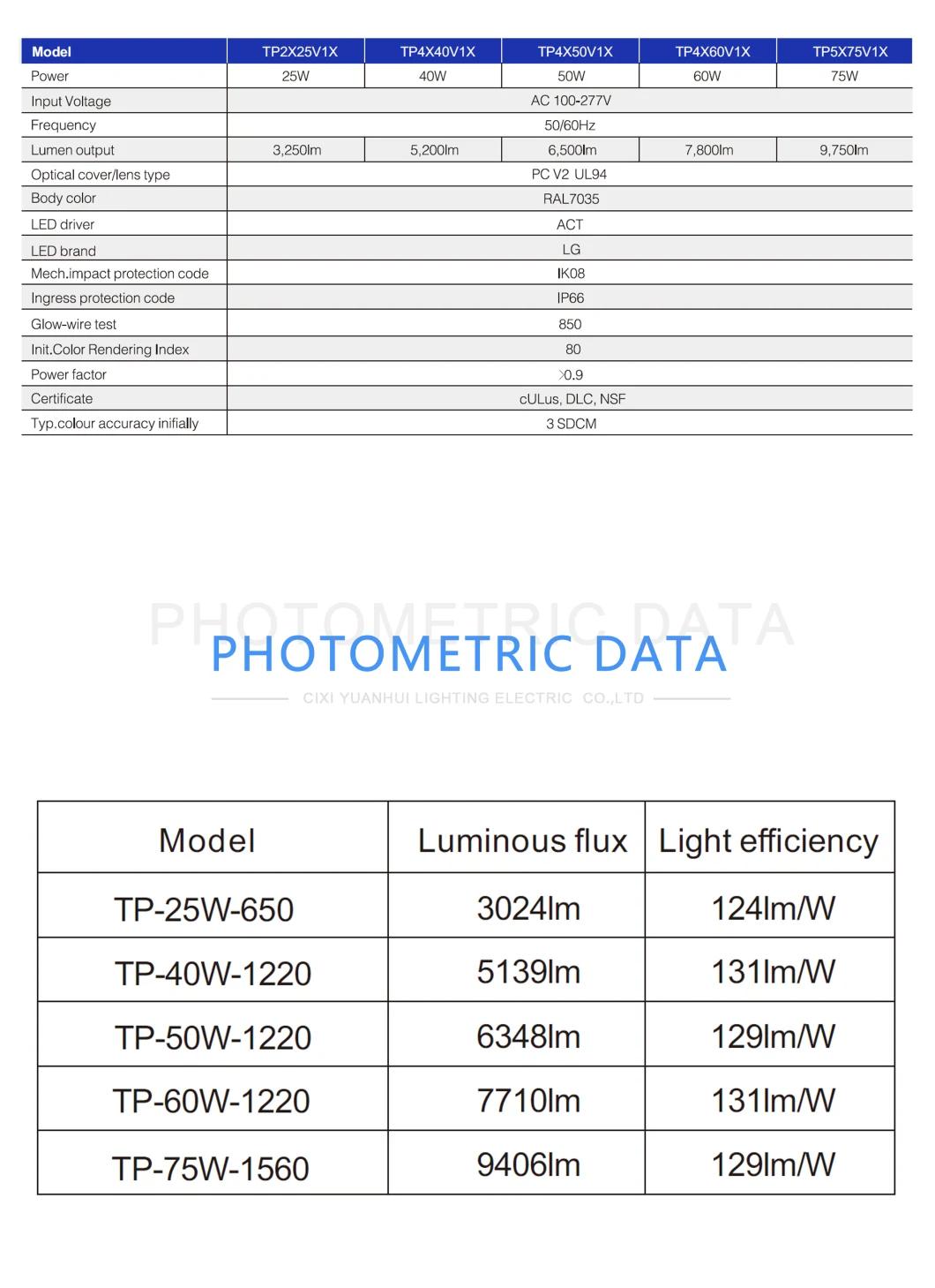 2021 Hot Selling IP66 LED Vapor-Proof Light Fixture