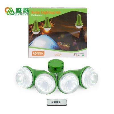 Portable Home Solar Power System Lights Emergency Lighting 25W Solar Panel