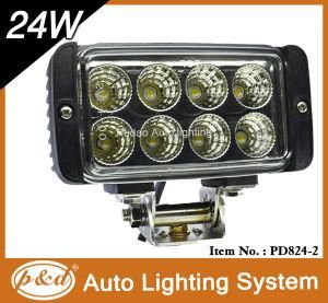 8PCS*3W Square 12V Waterproof 24W LED Work Light (PD824-2)