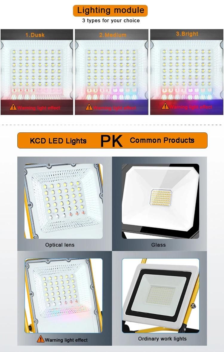 New Brand High Lumen Strobe Rechargeable Marine Area CE RoHS Certificate SMD 144W Outdoor Waterproof IP68 LED Work Light