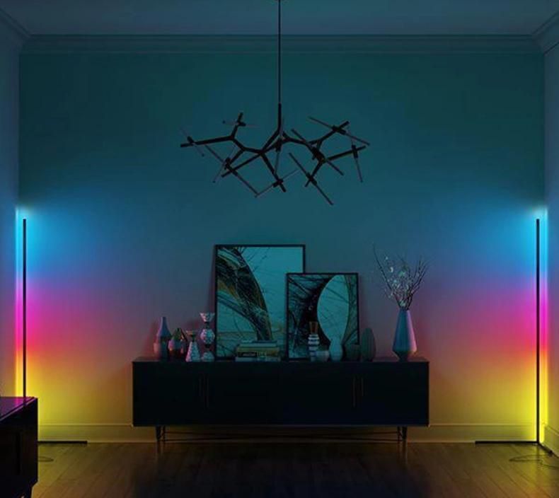 Smart RGB Corner Floor Lamp Minimalist for Home Decoration Lighting