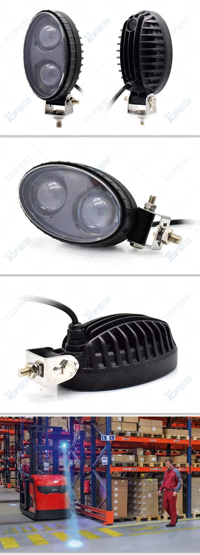 10-80V CREE 10W Spot Warning LED Work Lights for Forklift Auto