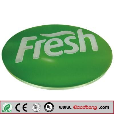 Hot Sales Round Shape Green Vegetables Store Light Box
