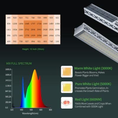 IP65 Waterproof Integrated Design LED Plant Grow Light Greenhouse Indoor Plants 680W Full Spectrum LED Grow Light Bar