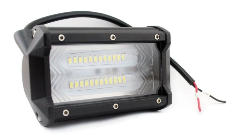 72W Dual Row LED Work Light Bars 5inch Offroad Driving Headlight 12V