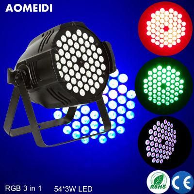 54PCS 3W LED RGB 3in1 PAR Light Stage Equipment Lighting