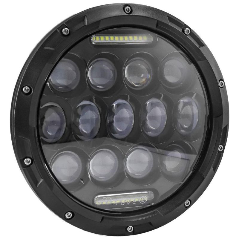 Dxz 7inch 13LED 4X4 75W/35W DOT Round IP67 Thick for Jeep Wrangler LED Offroad Trucks Motorcycle Headlight