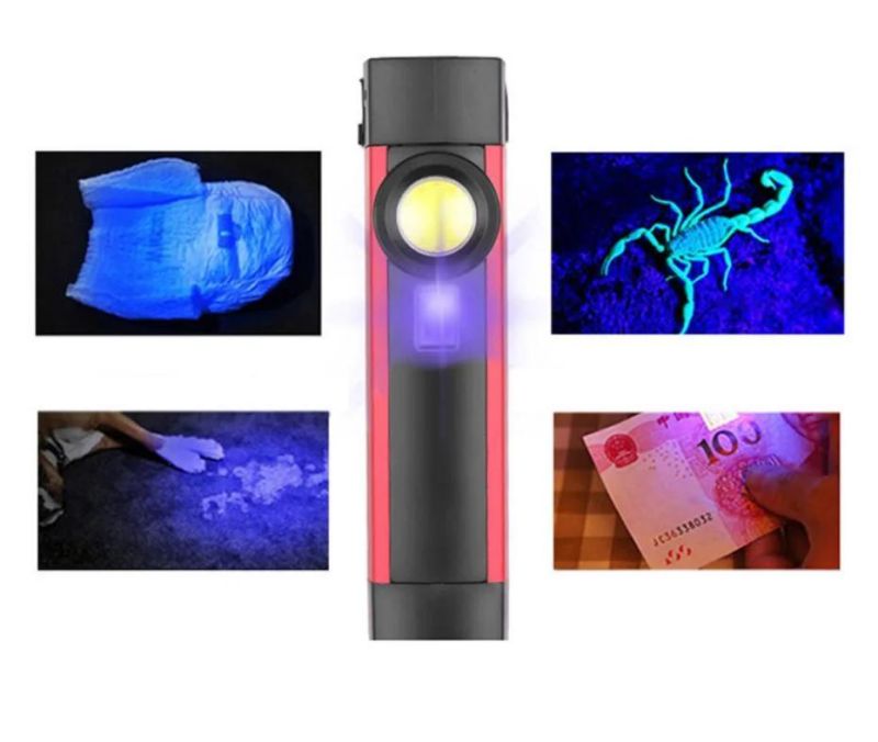 Outdoor Car Portable LED COB UV Mini Work Car Inspection Spot Lights with Micro USB Cable Emergency Maintenance LED Light Hot Emergency Work Light