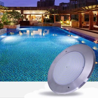 12V AC DC 35W Remote Control Color Changing RGB Wall Mounted IP68 Waterproof Underwater Slim Stainless Steel LED Pool Lights