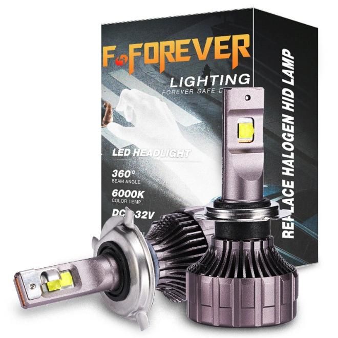 K1 Super Brightness Car LED Headlight H4/H13/9004/9007 High/Low Light Kit Lampada Super LED New Farol Alto Baixo 6000K Zes CREE LED