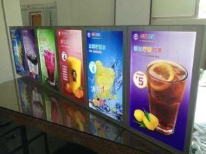 Magnetic Poster Picture Frame for Advertising LED Light Box with LED Display Board