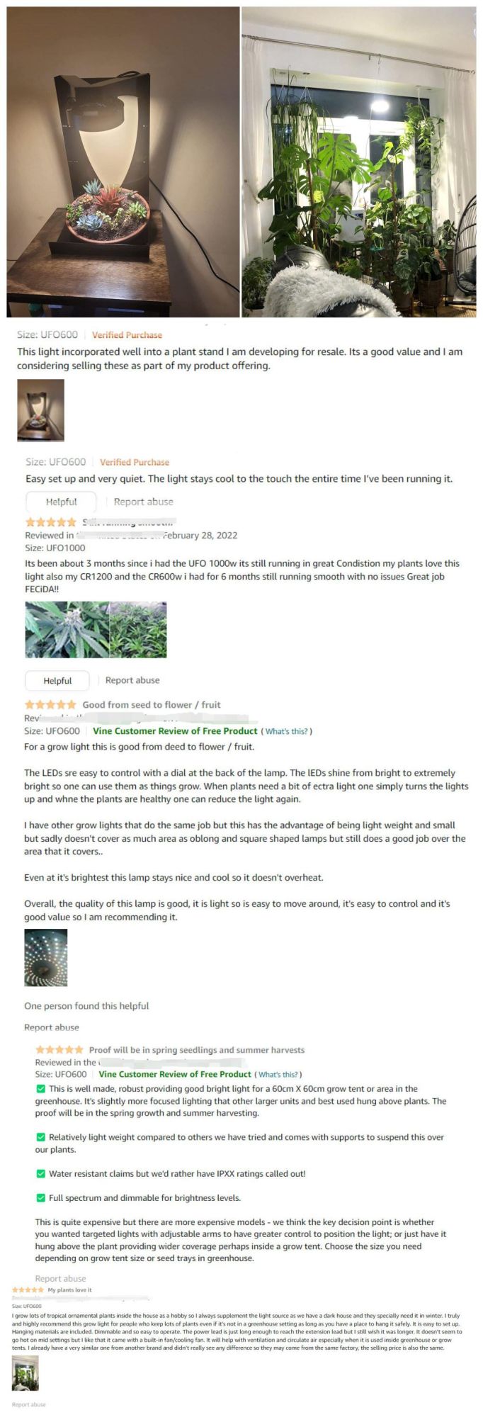 Amazon Greenhouse/Basement /Grow Tent High Power Small Size UFO LED Grow Panel for Medical Plant