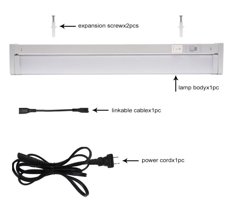 Indoor 8W Dimmable Under Cabinet Light with Angle Adjustable