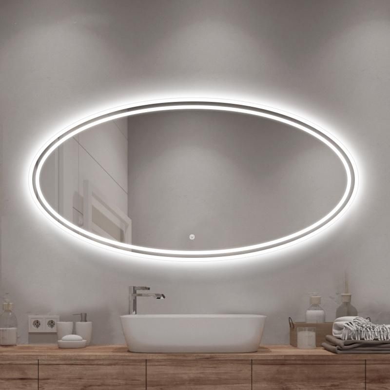 Bathroom Makeup LED Three-Color Touch Mirror Light