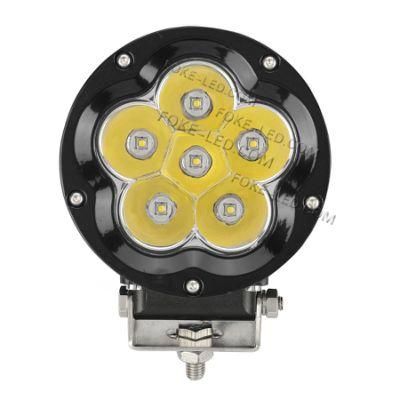 High Power 5 Inch 90W Round Red/Black CREE LED Spot Driving Work Light