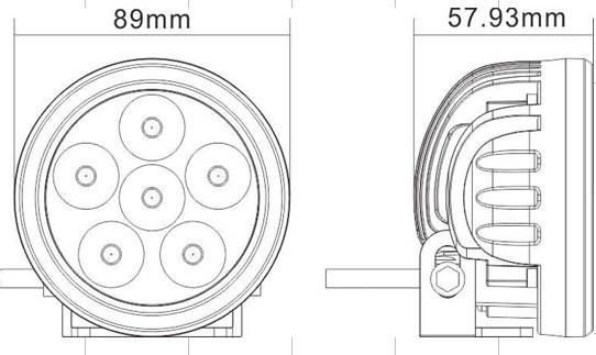 Diecast Aluminum Housing LED Work Lamp