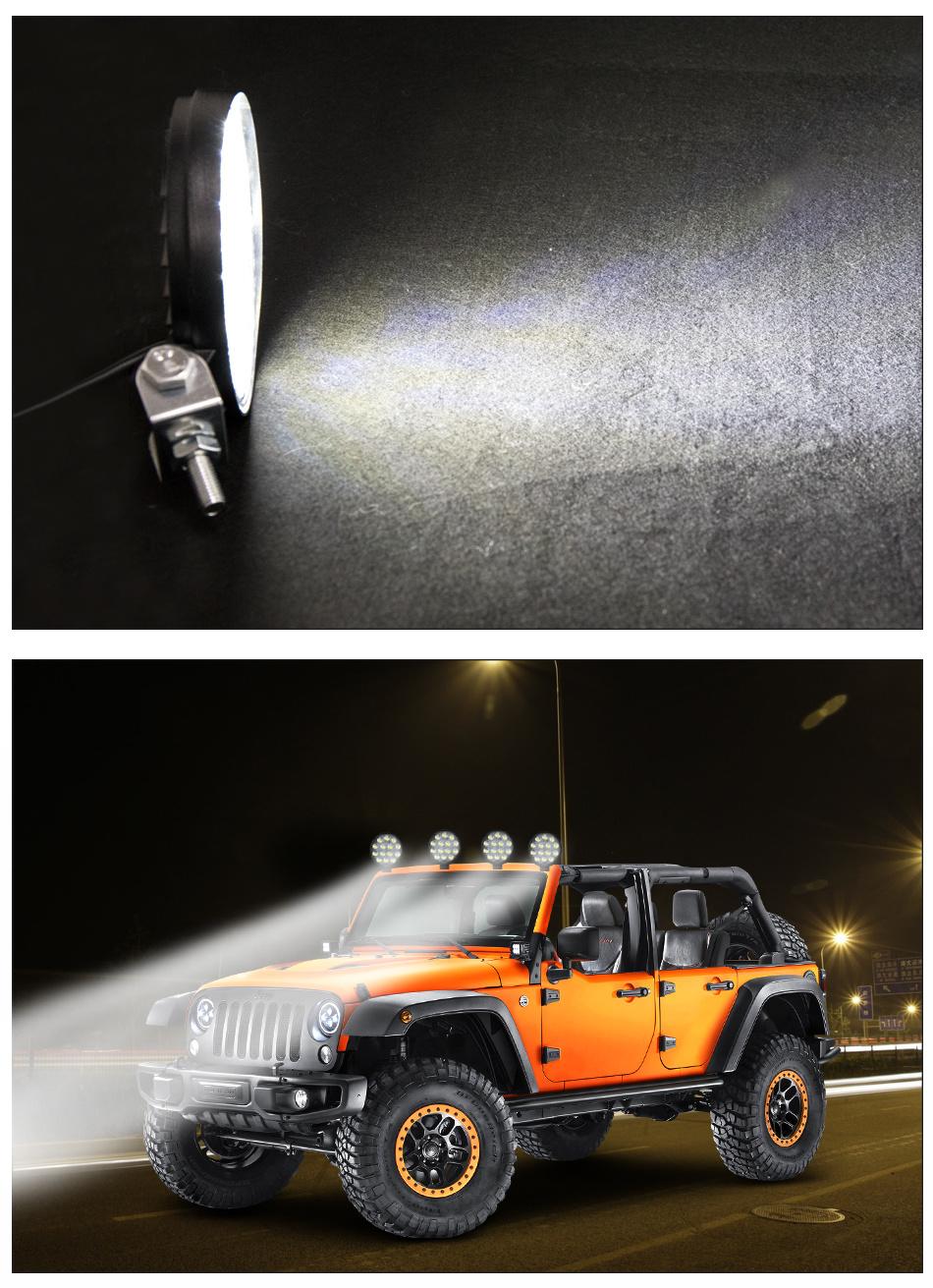 Dxz 4inch 42W LED Work Light Bar White Spot Light for Trucks ATV UTV Offroad