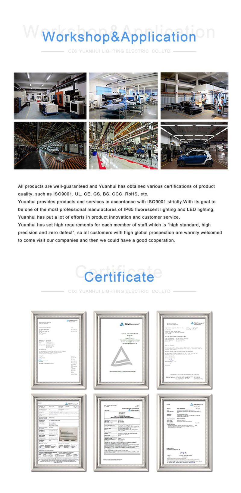 CE/CB/EMC/ENEC/SAA/Rcm/RoHS Warehouse Default Is Yuanhui Can Be Customized Emergency Light