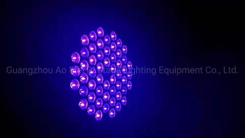 54PCS 3W LED PAR Light Ultraviolet Purple Stage Lighting
