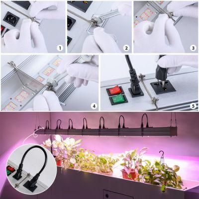 Aluminum Cased Warm White Growlights 160PCS Chips 80W Full Spectrum LED Grow Light for Indoor Plant