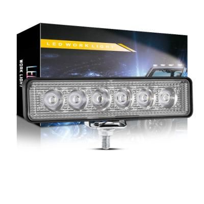 Dxz 6inch 6SMD One Font Spot Single Row LED Light Bar for Truck LED Work Light for SUV Vehicles